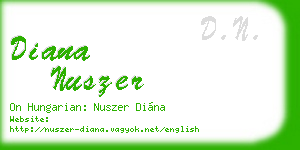 diana nuszer business card